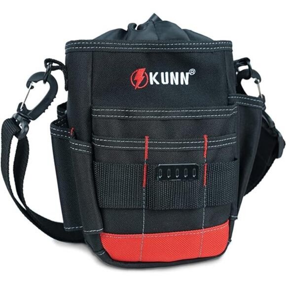 Shoulder Strap Tool Pouch Utility Tool Belt Pouches,Compact Top Drawstring - Picture 7 of 7